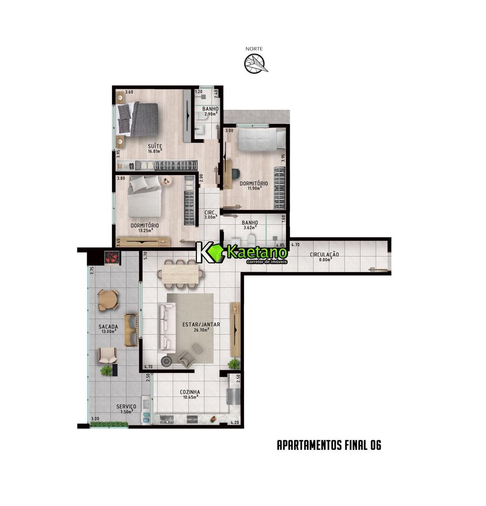Apartamento, 3 quartos, 127 m² - Foto 4