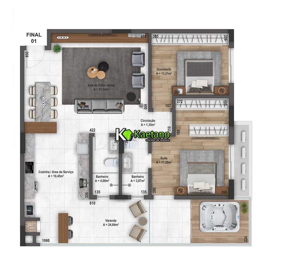 Apartamento, 2 quartos, 122 m² - Foto 4
