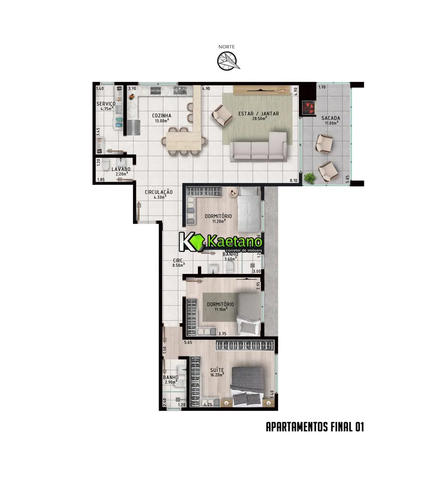 Apartamento, 2 quartos, 82 m² - Foto 6