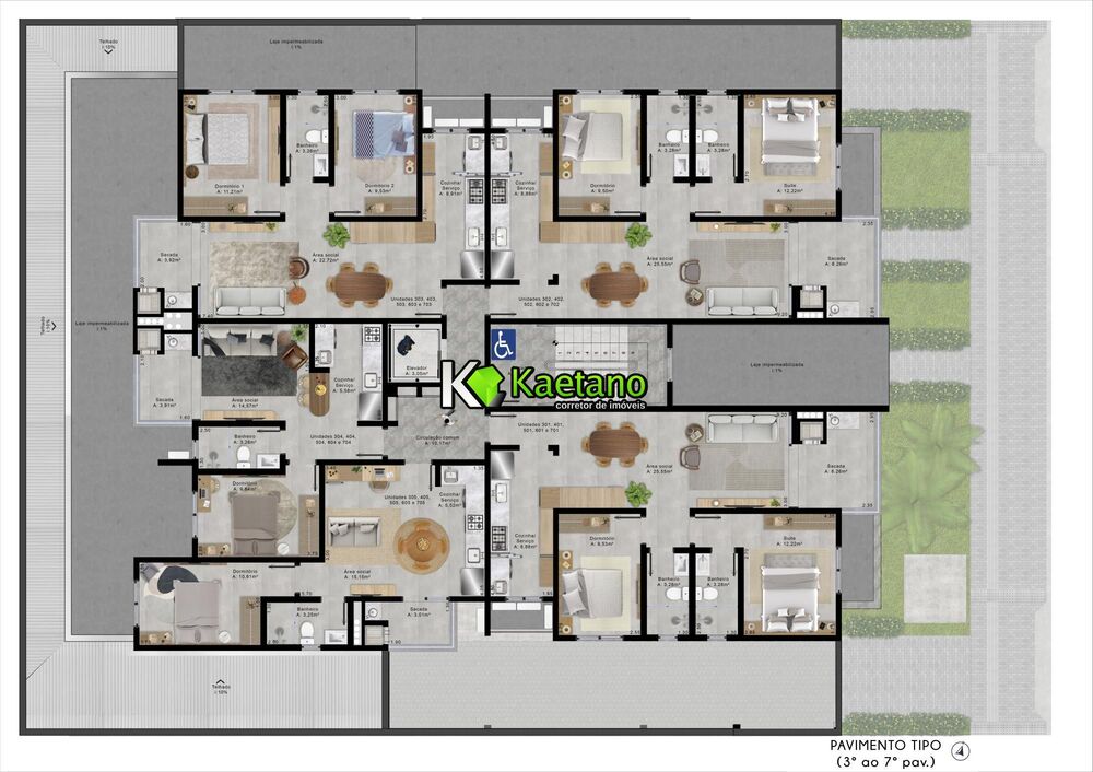 Apartamento à venda com 1 quarto, 44m² - Foto 10