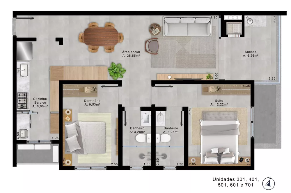 Apartamento, 2 quartos, 79 m² - Foto 5