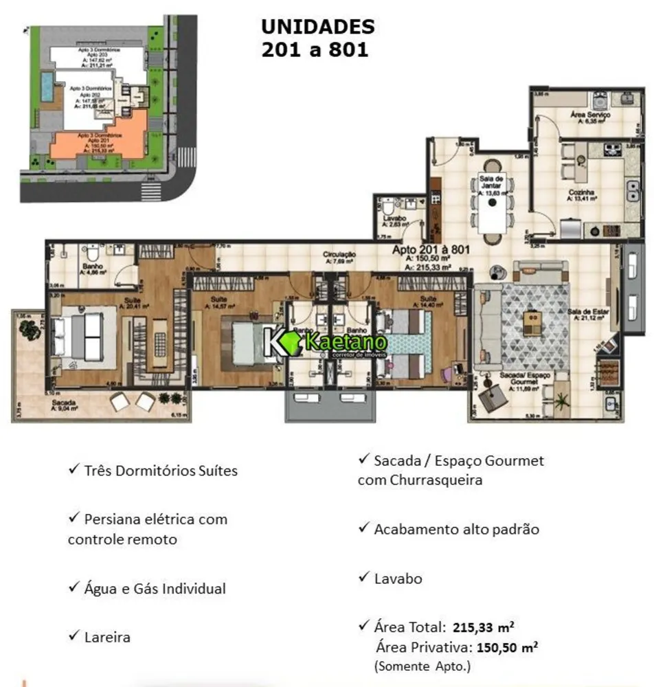 Apartamento, 3 quartos, 150 m² - Foto 7