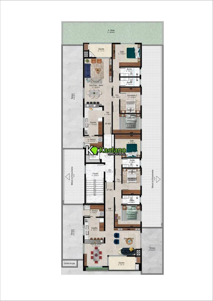 Apartamento, 3 quartos, 110 m² - Foto 3