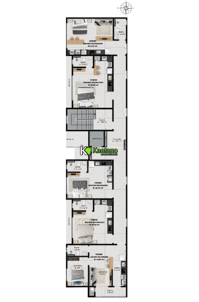 Apartamento, 1 quarto, 27 m² - Foto 9
