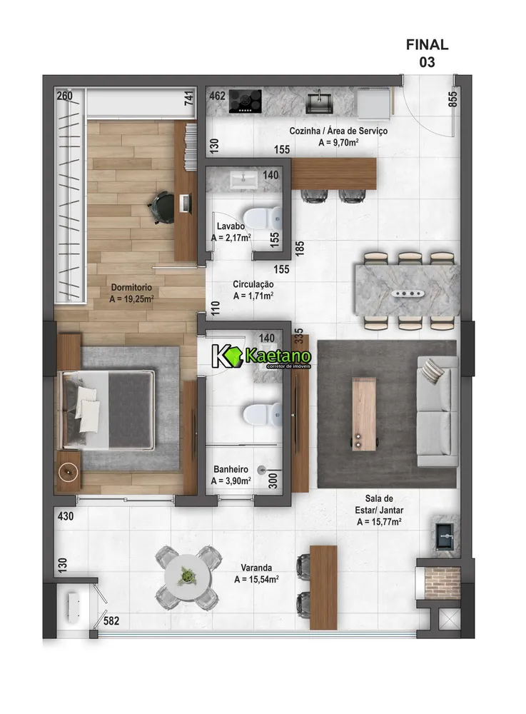 Apartamento, 1 quarto, 78 m² - Foto 8