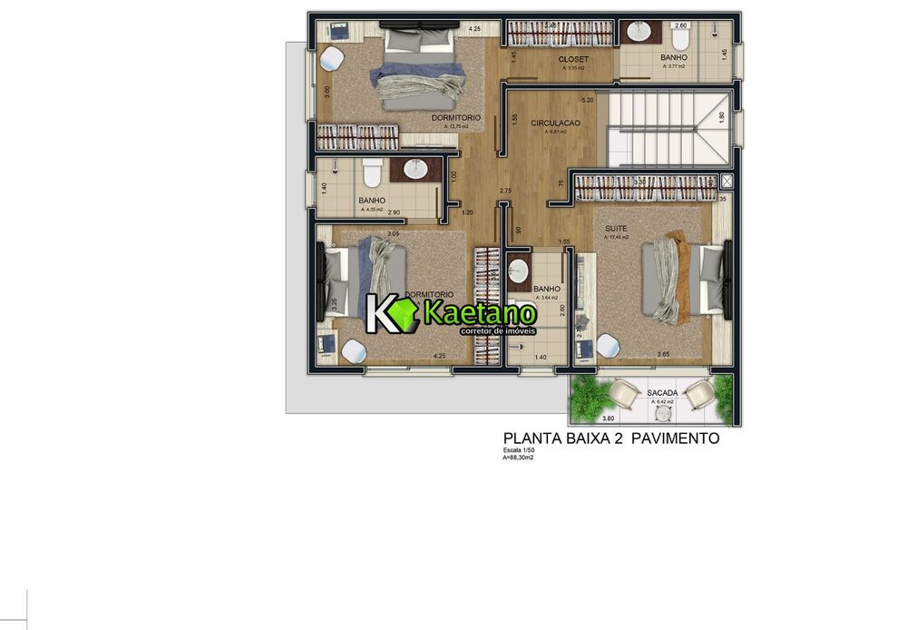 Casa, 3 quartos, 180 m² - Foto 16