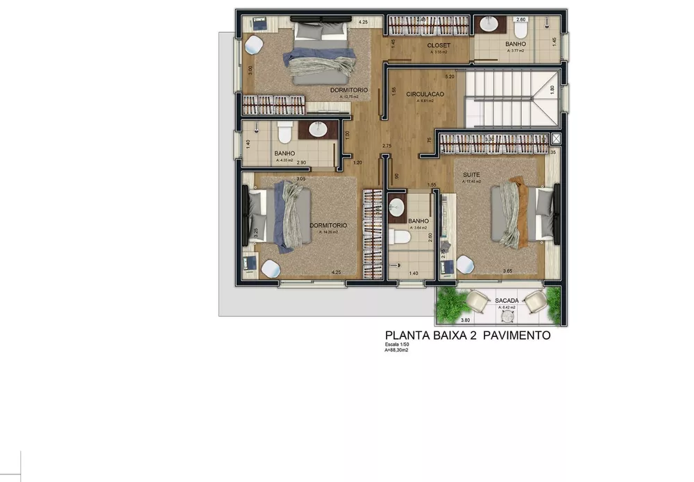 Casa, 3 quartos, 180 m² - Foto 8