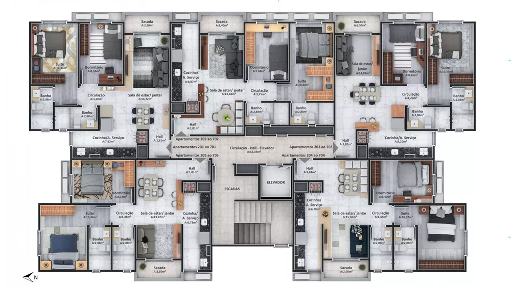 Apartamento, 2 quartos, 60 m² - Foto 4