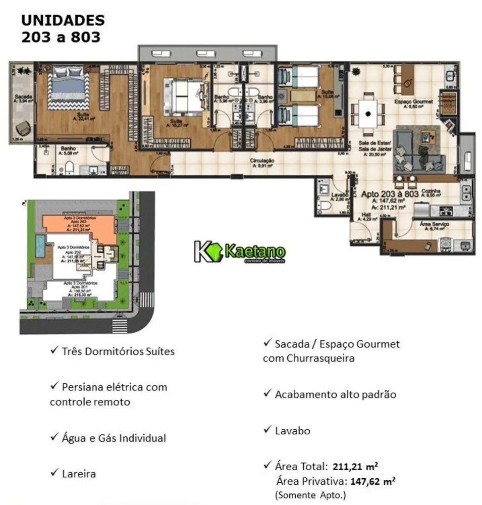 Apartamento, 3 quartos, 147 m² - Foto 19