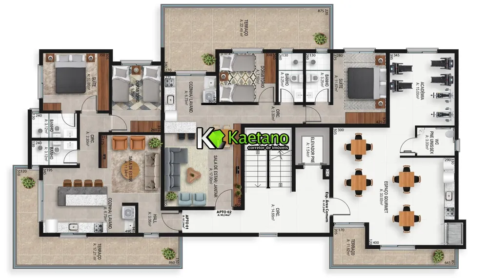Apartamento, 2 quartos, 72 m² - Foto 4