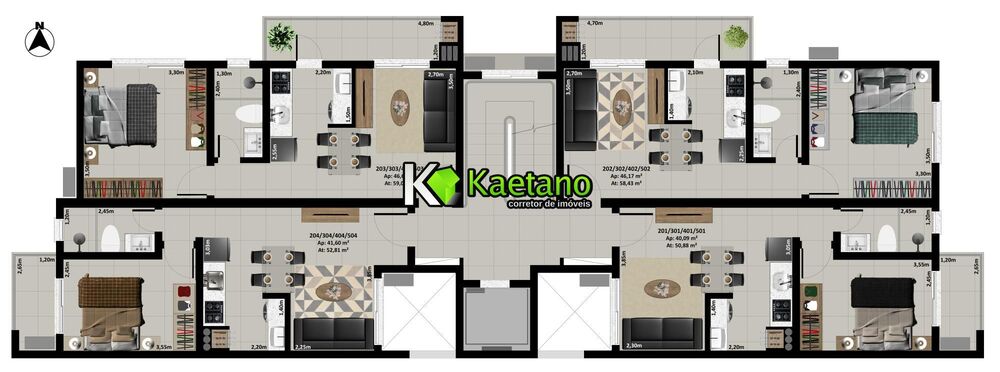 Apartamento, 1 quarto, 40 m² - Foto 6