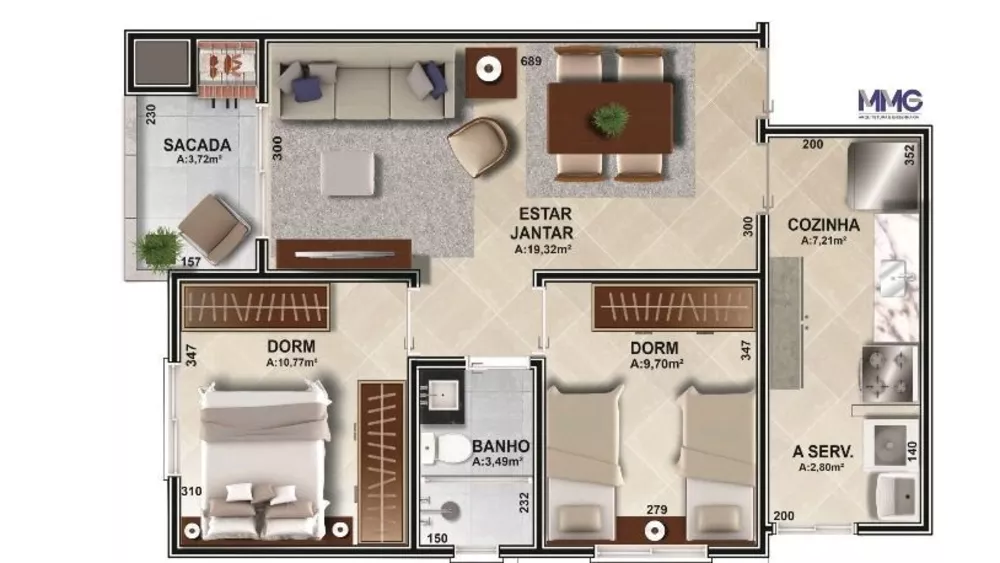 Apartamento, 2 quartos, 76 m² - Foto 8