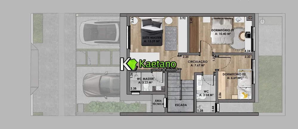 Casa, 3 quartos, 83 m² - Foto 6
