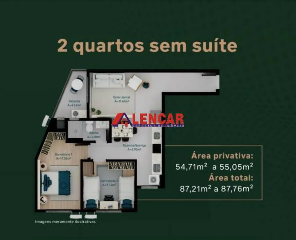 Apartamento, 2 quartos, 69 m² - Foto 4