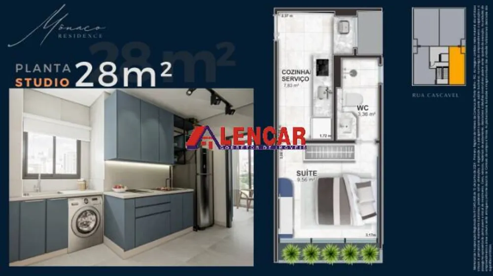 Apartamento, 1 quarto, 28 m² - Foto 12