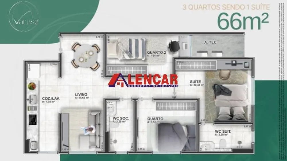 Apartamento, 2 quartos, 55 m² - Foto 8