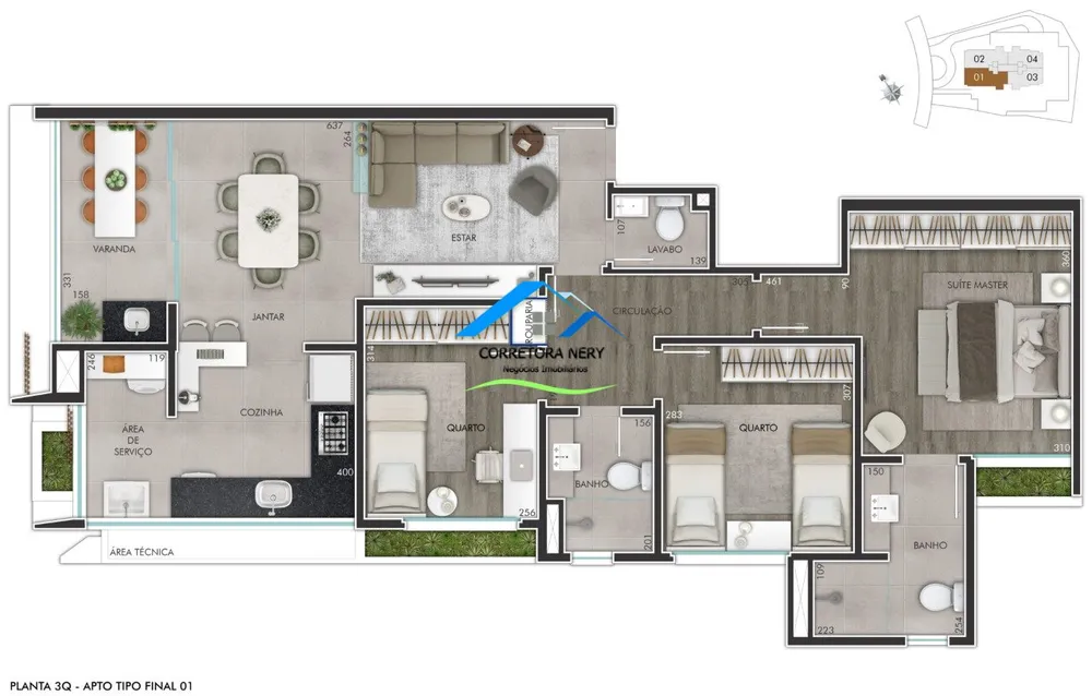 Apartamento, 3 quartos - Foto 16