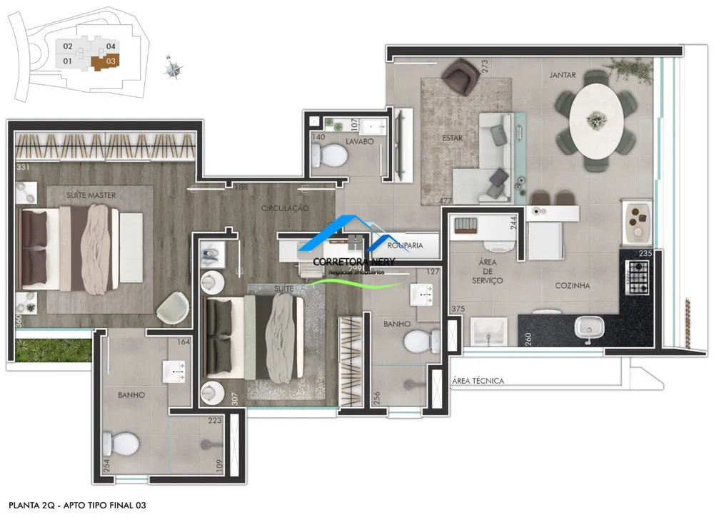 Apartamento, 2 quartos - Foto 3
