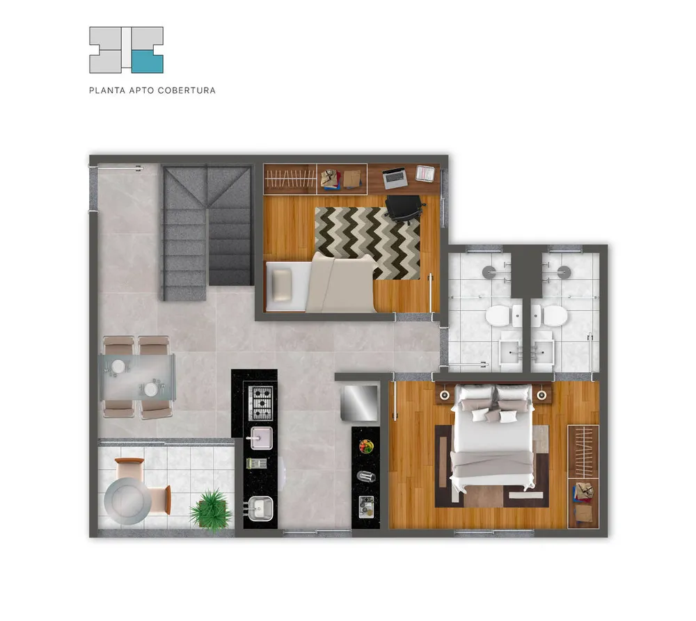 Apartamento, 2 quartos - Foto 7