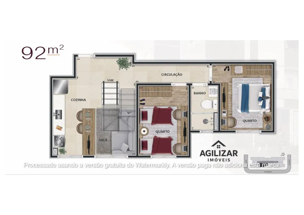 Apartamento, 2 quartos, 28 m² - Foto 10