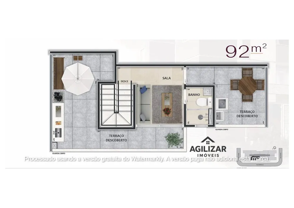 Apartamento, 2 quartos, 28 m² - Foto 11