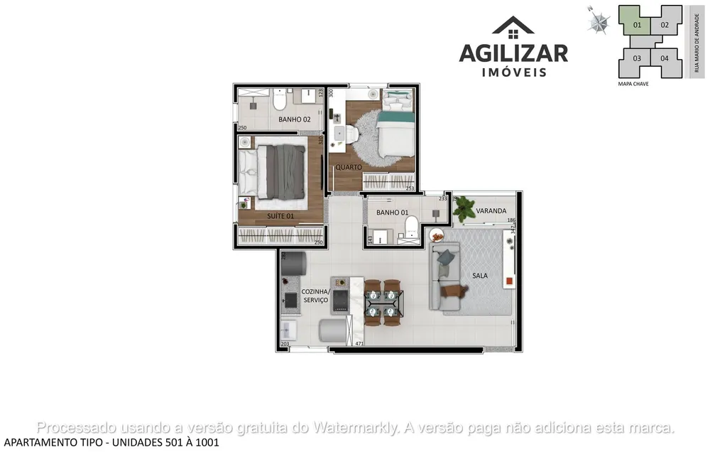 Apartamento, 2 quartos, 53 m² - Foto 5