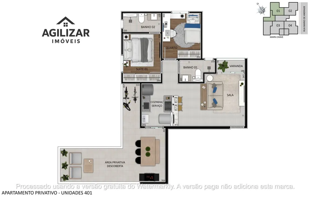 Apartamento, 3 quartos, 30 m² - Foto 6