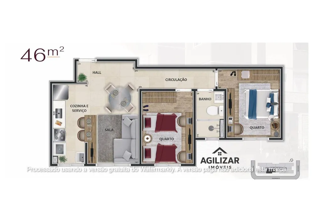 Apartamento, 2 quartos, 5 m² - Foto 10