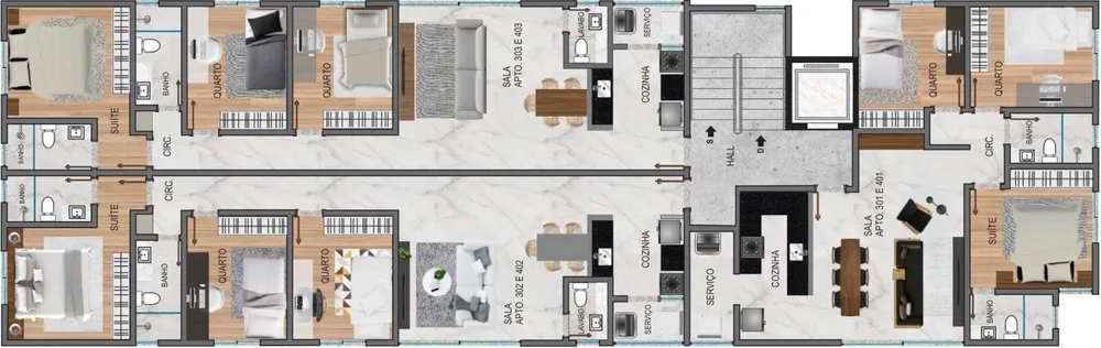 Apartamento, 3 quartos - Foto 4