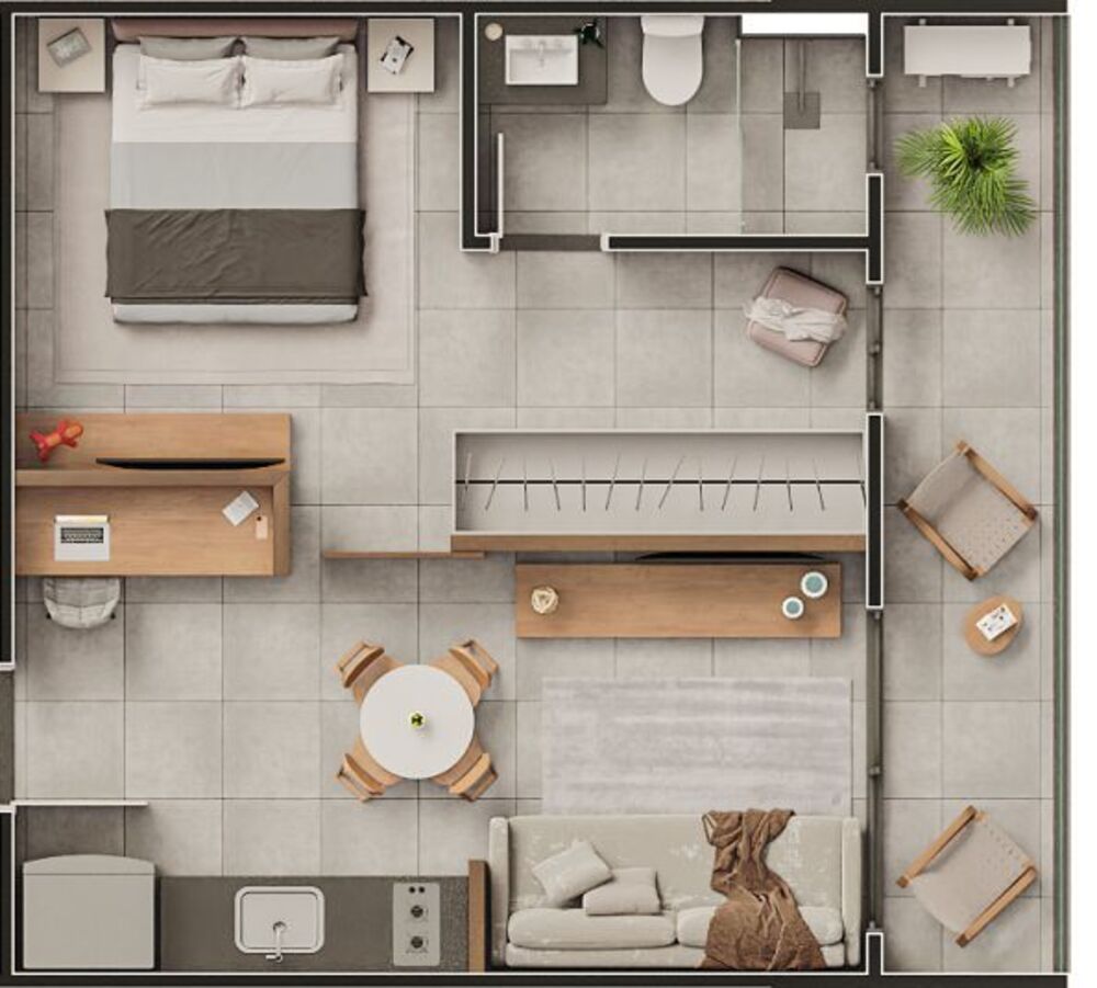 Apartamento, 1 quarto, 32 m² - Foto 23