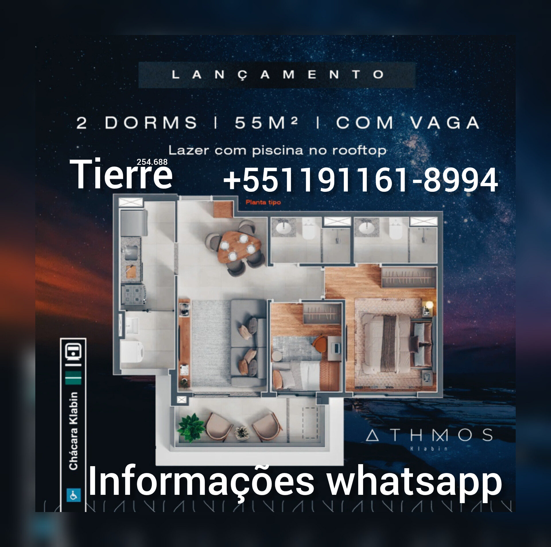 Apartamento, 2 quartos, 55 m² - Foto 1