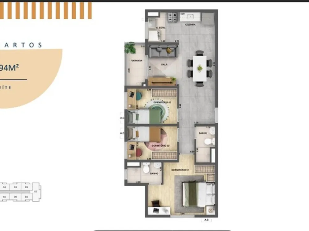Apartamento, 2 quartos, 35 m² - Foto 15