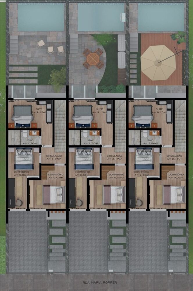 Sobrado, 3 quartos, 141 m² - Foto 1