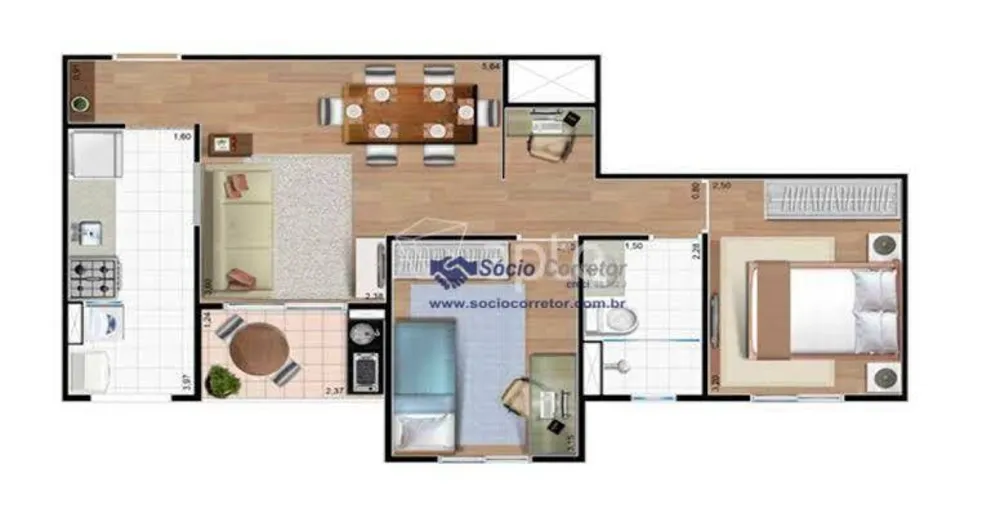 Apartamento, 2 quartos, 54 m² - Foto 20