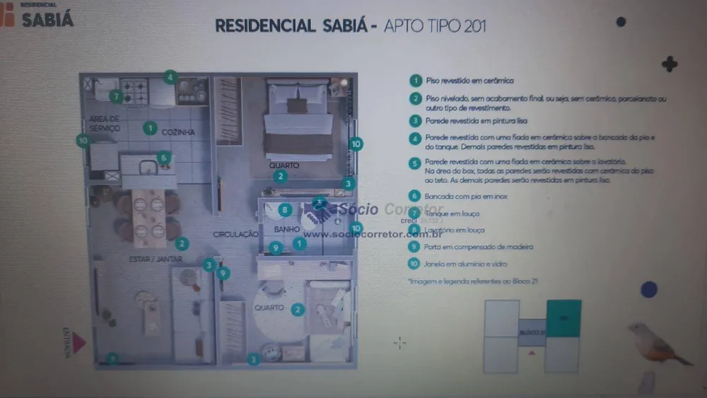 Apartamento, 2 quartos, 39 m² - Foto 8