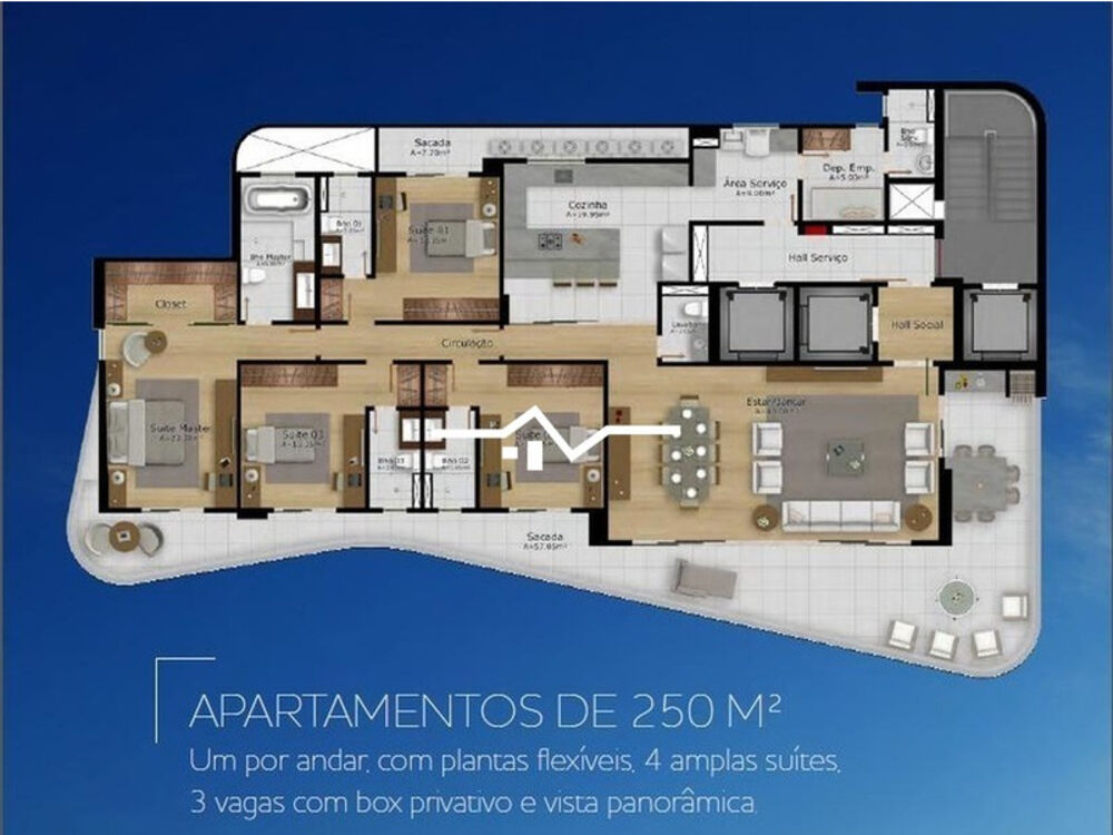 Apartamento, 4 quartos, 253 m² - Foto 2