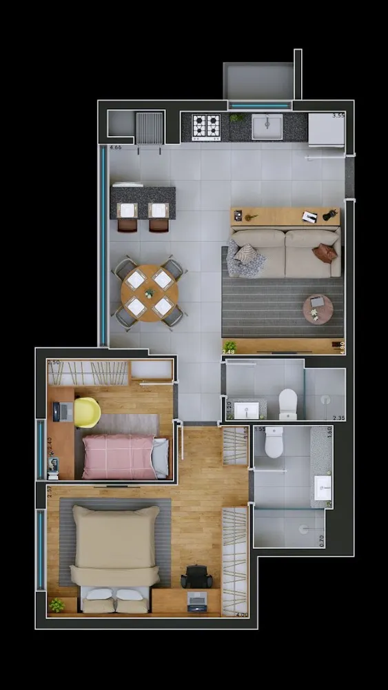 Apartamento, 3 quartos, 74 m² - Foto 16