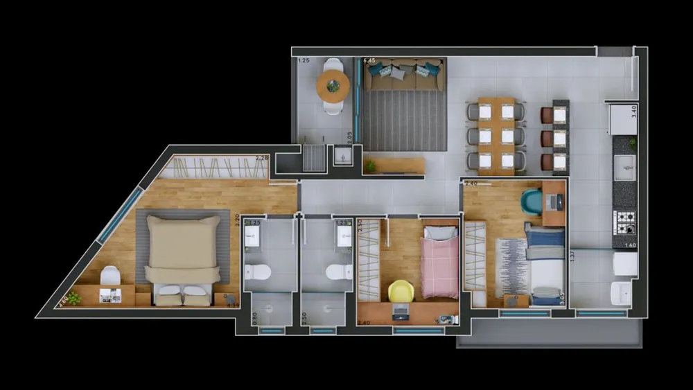 Apartamento, 3 quartos, 74 m² - Foto 13