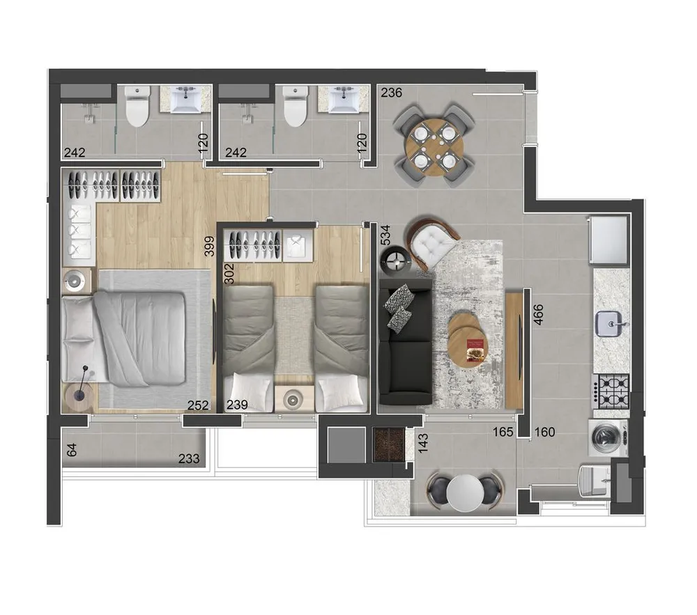 Apartamento, 2 quartos, 58 m² - Foto 16