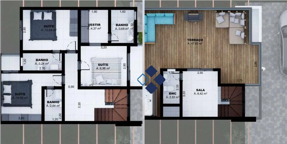 Sobrado, 3 quartos, 208 m² - Foto 9