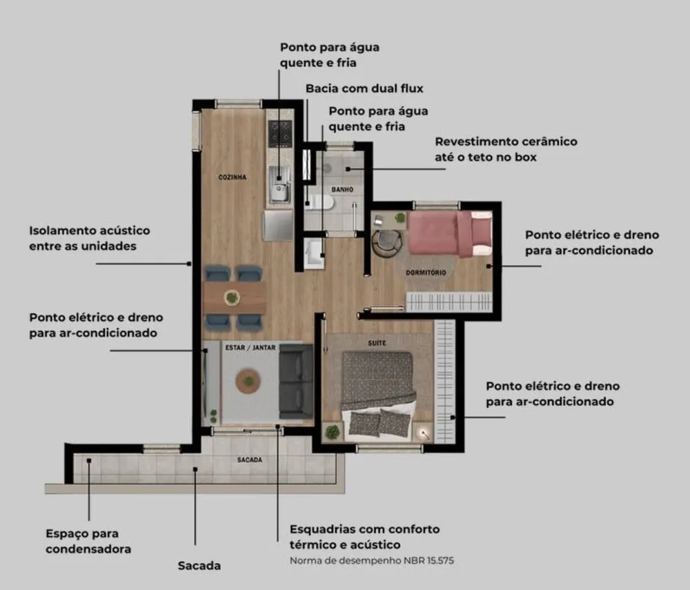 Apartamento, 2 quartos, 40 m² - Foto 16