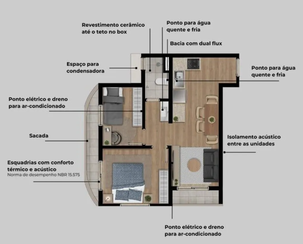 Apartamento, 2 quartos, 40 m² - Foto 13