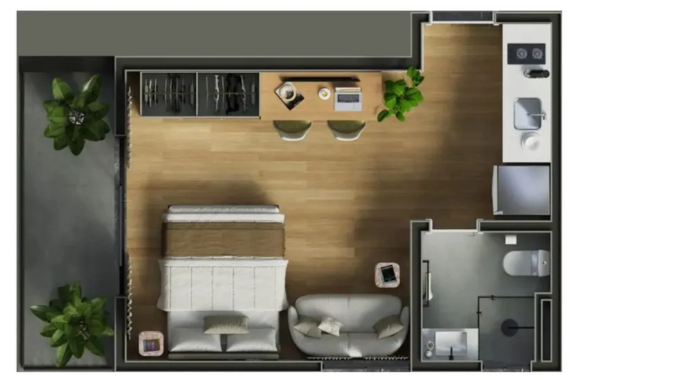 Apartamento, 1 quarto, 23 m² - Foto 16