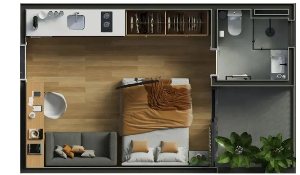 Apartamento, 1 quarto, 23 m² - Foto 15