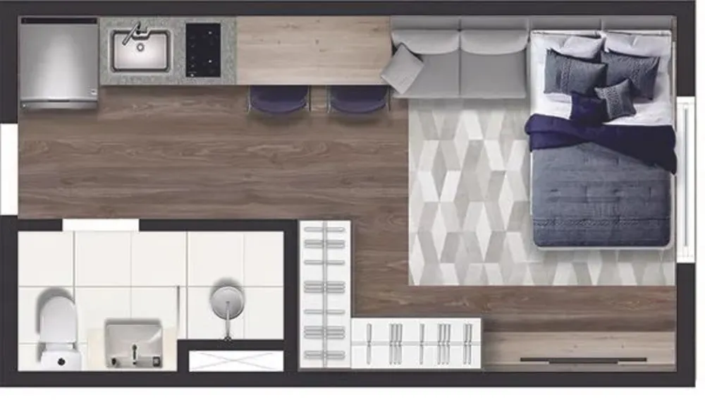 Loft, 28 m² - Foto 3
