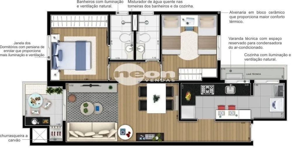 Apartamento, 2 quartos, 65 m² - Foto 20