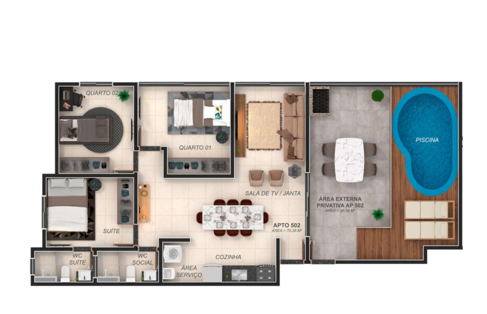 Apartamento à venda com 1 quarto, 22m² - Foto 8