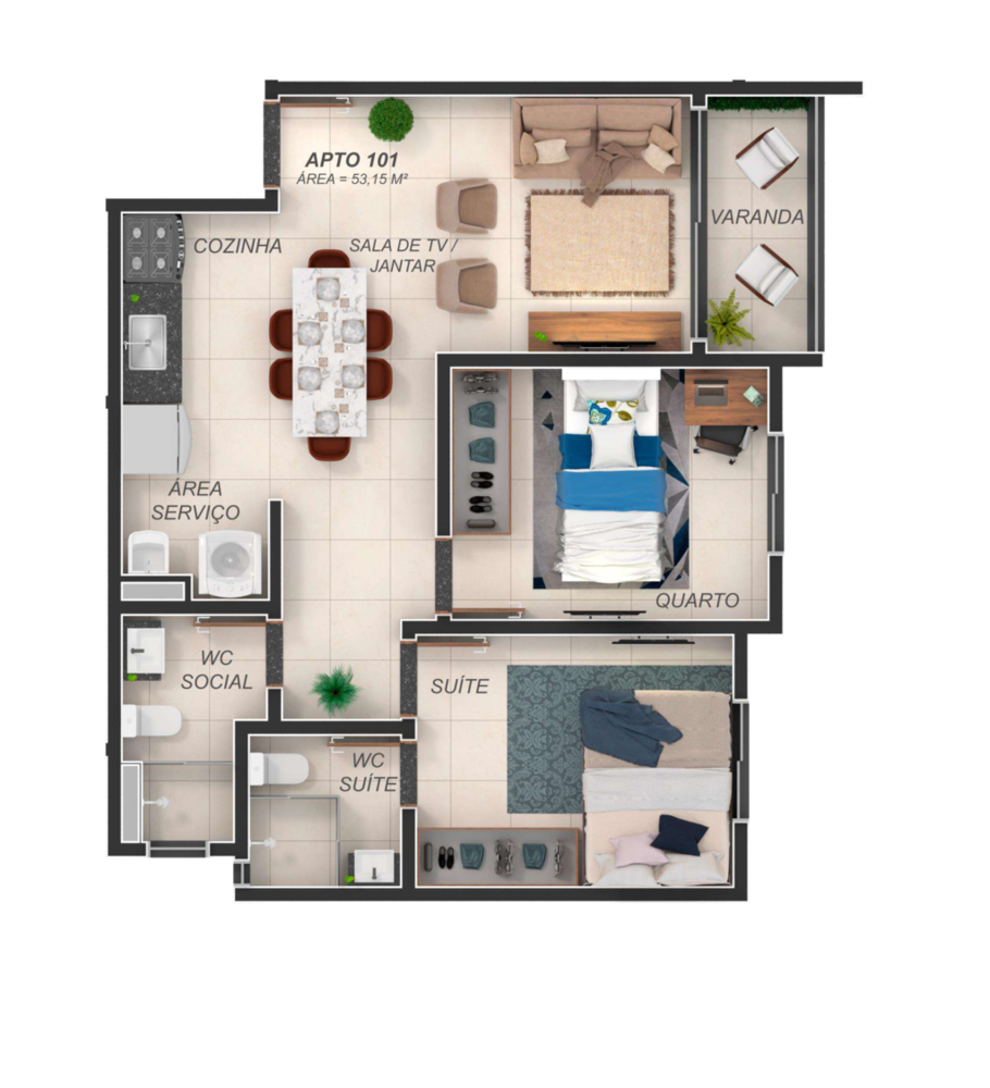Apartamento à venda com 1 quarto, 22m² - Foto 6
