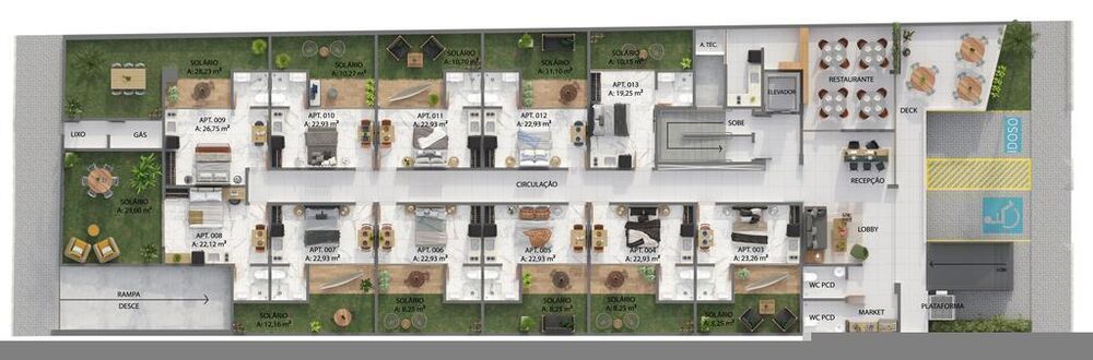 Apartamento à venda com 1 quarto, 26m² - Foto 8