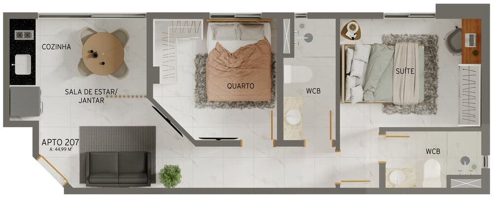 Apartamento à venda com 1 quarto, 40m² - Foto 8